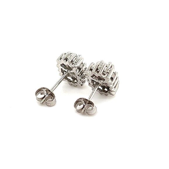 Natural Sapphire Diamond Stud Earrings 14k Gold 0.94 TCW Certified $2950 121267 - Picture 6 of 12